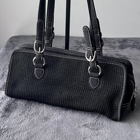 The Sak Black Crochet Small Shoulder Bag - Picture 2 of 9